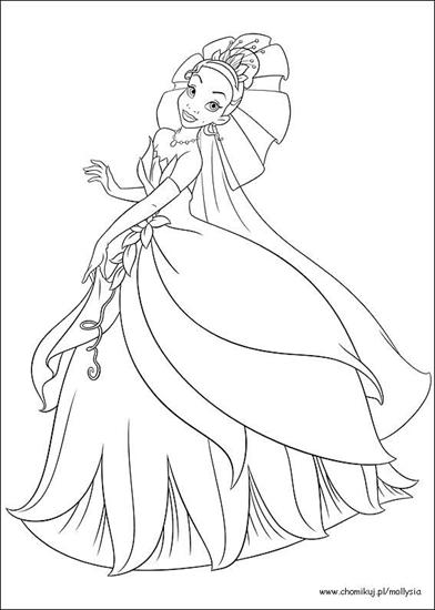 -   KOLOROWANKI    - Księżniczki Disneya Tiana - kolorowanka 12.jpg