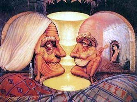 złudzenia,iluzje - Old People Or A Couple.jpg