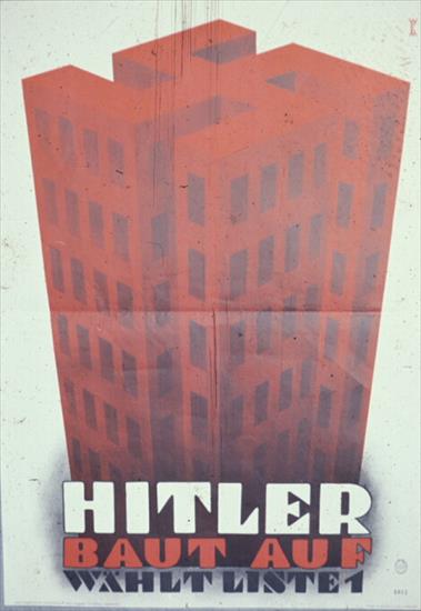 Nazistowskie plakaty - Nazi Poster - Hitler Builds.jpg