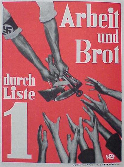 Nazistowskie plakaty - Nazi Poster - Work And Food.jpg