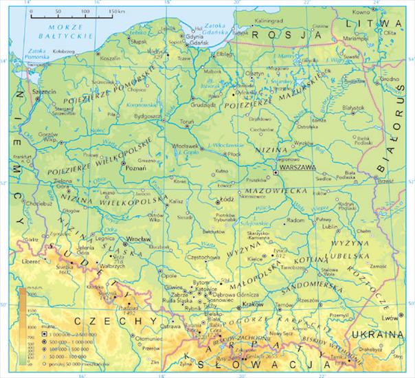 Paleogeografia - Harta-fizica-a-Poloniei.jpg
