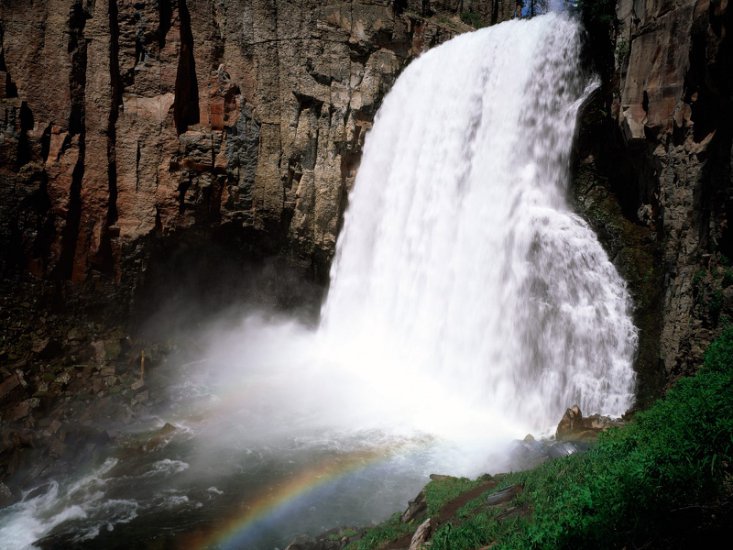 A - Rainbow Falls, Mammoth Lake, Sierra Nevada, California.jpg
