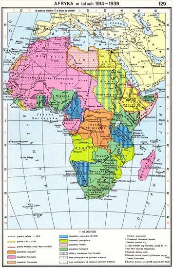 Atlas Historyczny Świata Polecam - 129_Afryka w latach 1914-1939.jpg